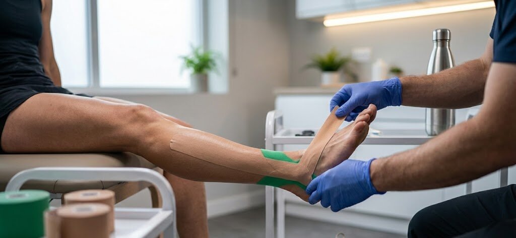 Runner focusing on injury prevention